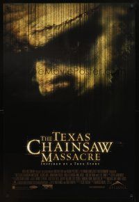 3f772 TEXAS CHAINSAW MASSACRE int'l DS 1sh '03 cool horror image, Jessica Biel, Jonathan Tucker