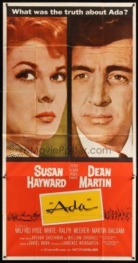 3d480 ADA 3sh '61 super close portraits of Susan Hayward & Dean Martin, what was the truth?