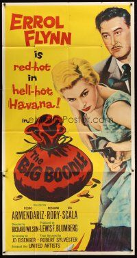 3d500 BIG BOODLE 3sh '57 Errol Flynn red-hot in Havana Cuba with sexy Rossana Rory!