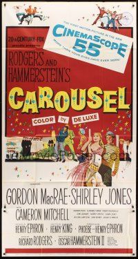 3d515 CAROUSEL 3sh '56 Shirley Jones, Gordon MacRae, Rodgers & Hammerstein musical!