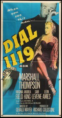 3d537 DIAL 1119 3sh '50 full-length sexy Virginia Field, Marshall Thompson, film noir!