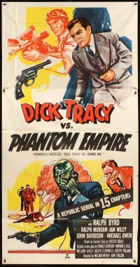3d539 DICK TRACY VS. CRIME INC. 3sh R52 detective Ralph Byrd vs the Phantom Empire!