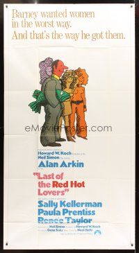 3d586 LAST OF THE RED HOT LOVERS int'l 3sh '72 Alan Arkin got women in the worst way, by Neil Simon!