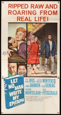 3d591 LET NO MAN WRITE MY EPITAPH 3sh '60 Burl Ives, Shelley Winters, James Darren, Jean Seberg