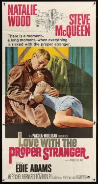 3d597 LOVE WITH THE PROPER STRANGER 3sh '64 romantic close up of Natalie Wood & Steve McQueen!