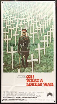 3d623 OH WHAT A LOVELY WAR domestic 3sh '69 Richard Attenborough WWII musical, officer in graveyard