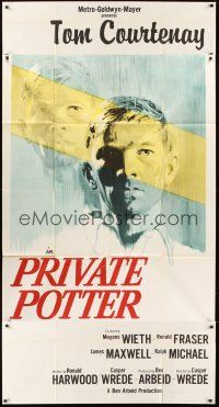 3d634 PRIVATE POTTER  3sh '62 soldier Tom Courtenay has a religious experience!