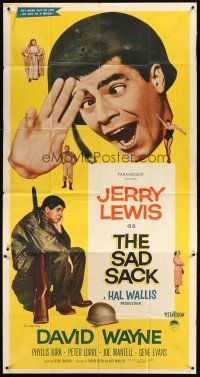 3d644 SAD SACK 3sh '58 wacky cross-eyed Jerry Lewis in the Foreign Legion!