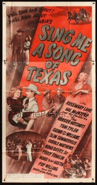 3d649 SING ME A SONG OF TEXAS 3sh R53 musical w/ Rosemary Lane, Tom Tyler & Guinn Big Boy Williams