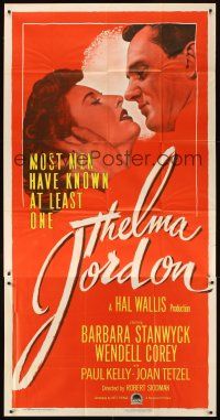 3d663 THELMA JORDON 3sh '50 most men have known at least one woman like Barbara Stanwyck!