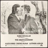 3d353 BROTHERHOOD 6sh '68 Kirk Douglas gives the kiss of death to Alex Cord!