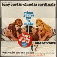 3d369 DON'T MAKE WAVES 6sh '67 Tony Curtis with super sexy Sharon Tate & Claudia Cardinale!