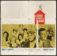3d385 HOUSE IS NOT A HOME int'l 6sh '64 Shelley Winters, Robert Taylor & 7 sexy hookers in brothel!