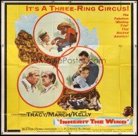 3d391 INHERIT THE WIND 6sh '60 Spencer Tracy, Fredric March, Gene Kelly, chimp with book!
