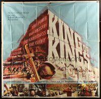3d395 KING OF KINGS 6sh '61 Nicholas Ray Biblical epic, Jeffrey Hunter as Jesus!