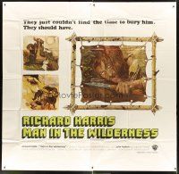 3d405 MAN IN THE WILDERNESS int'l 6sh '71 they just couldn't find the time to bury Richard Harris!