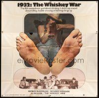 3d412 MOONSHINE WAR int'l 6sh '70 from Elmore Leonard's novel, bootleggers in 1932, The Whiskey War