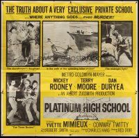 3d422 PLATINUM HIGH SCHOOL 6sh '60 the inside story of a school where money can buy murder!