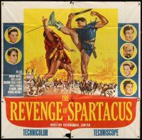 3d426 REVENGE OF SPARTACUS 6sh '65 Michele Lupo's La vendetta di Spartacus, cool artwork!