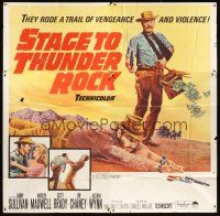 3d439 STAGE TO THUNDER ROCK 6sh '64 Barry Sullivan, Marilyn Maxwell, vengeance & violence!