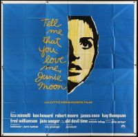 3d446 TELL ME THAT YOU LOVE ME JUNIE MOON int'l 6sh '70 Otto Preminger, art of Liza Minnelli!