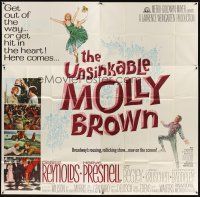 3d455 UNSINKABLE MOLLY BROWN 6sh '64 Debbie Reynolds, get out of the way or hit in the heart!