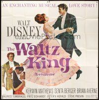 3d460 WALTZ KING 6sh '63 Disney biography of music composer Johann Strauss!