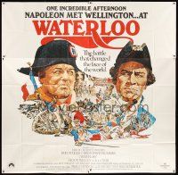 3d462 WATERLOO 6sh '70 great artwork of Rod Steiger as Napoleon Bonaparte & Christopher Plummer!