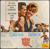 3d465 WHEELER DEALERS 6sh '63 James Garner, sexy Lee Remick wrapped only in a sheet!