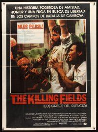 3d177 KILLING FIELDS Argentinean 43x58 '85 Roland Joffe, Sam Waterston, John Malkovich