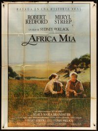3d184 OUT OF AFRICA Argentinean 43x58 '85 Robert Redford & Meryl Streep, Sydney Pollack directed!