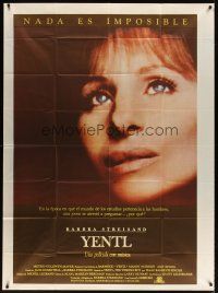 3d197 YENTL Argentinean 43x58 '83 close-up of star & director Barbra Streisand!