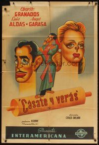 3d214 CASATE Y VERAS Argentinean '46 wonderful art of Charito Granados, Luis Aldas, Angel Garasa!