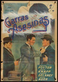 3d219 CORRUPTION Argentinean '33 Preston Foster, Evelyn Knapp, cool art of gangsters!