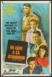 3d245 FROM HERE TO ETERNITY Argentinean R60s Lancaster, Deborah Kerr, Sinatra, Donna Reed, Clift!