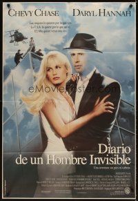 3d279 MEMOIRS OF AN INVISIBLE MAN Argentinean '92 disappearing Chevy Chase, pretty Daryl Hannah!