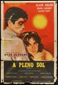3d294 PURPLE NOON Argentinean '60 Rene Clement's Plein soleil, Alain Delon, Marie Laforet!