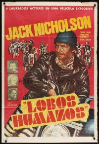 3d295 REBEL ROUSERS Argentinean '70 completely different art of biker Jack Easy Rider Nicholson!