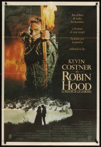 3d299 ROBIN HOOD PRINCE OF THIEVES Argentinean '91 cool image of Kevin Costner w/flaming arrow!