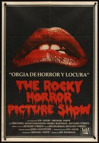 3d301 ROCKY HORROR PICTURE SHOW Argentinean '75 classic lips image, different set of jaws!