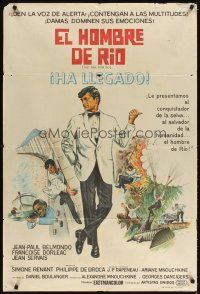 3d317 THAT MAN FROM RIO Argentinean '64 L'homme de Rio, suave secret agent Jean-Paul Belmondo!
