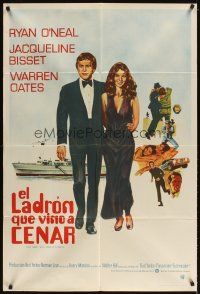 3d320 THIEF WHO CAME TO DINNER Argentinean '73 Ryan O'Neal, Jacqueline Bisset, $6,000,000 diamond!