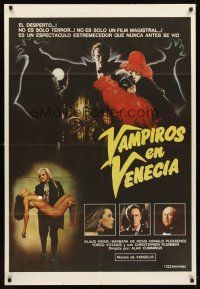 3d329 VAMPIRE IN VENICE Argentinean '89 Klaus Kinski in the title role, sexy horror images!