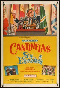 3d337 YOUR EXCELLENCY Argentinean '67 Su excelencia, Sonia Infante, art of Cantinflas!