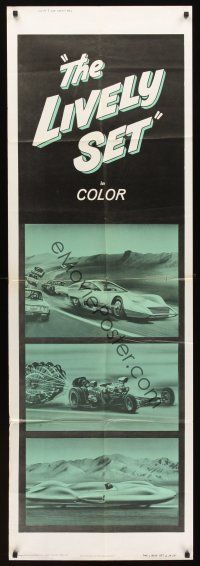 3d014 LIVELY SET door panel '64 cool completely different race car images!