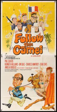 3d134 CARRY ON IN THE LEGION English 3sh '67 wacky art of Phil Silvers & cast, Follow That Camel!