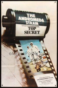 3d152 ANDROMEDA STRAIN English 40x60 '71 Michael Crichton, completely different film strip image!