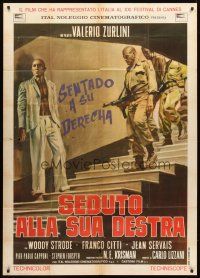 3d696 BLACK JESUS Italian 1p '68 artwork of soldiers holding guns on Woody Strode!