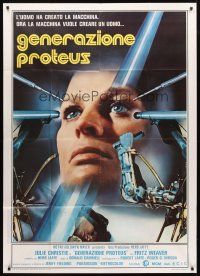 3d722 DEMON SEED Italian 1p '77 Julie Christie is violated by a demonic machine, different image!
