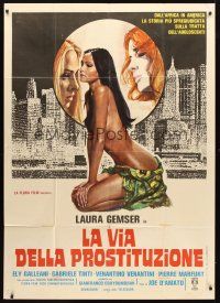 3d732 EMANUELLE & THE WHITE SLAVE TRADE Italian 1p '78 super sexy artwork of Laura Gemser!